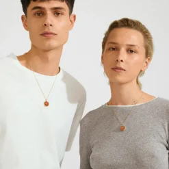 Sense Necklace Gold-plated/aventurine 132542901