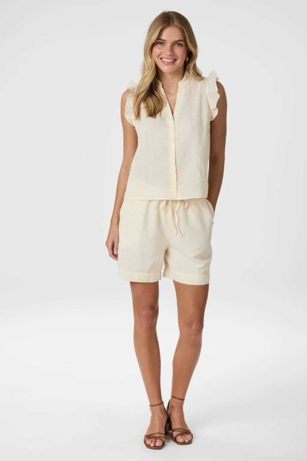 Shala Linen Shorts 166102