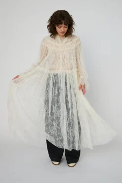 Sheer Lace Maxi Cape Dressls54-4306