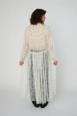 Sheer Lace Maxi Cape Dressls54-4306