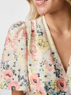 Shena Flower Print Dress 166451