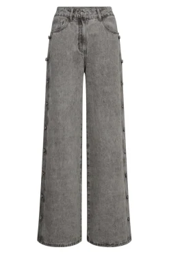 Side Panel Button Jeans HL10328