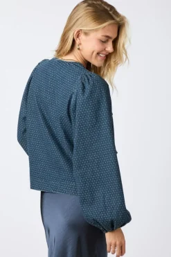 Silvi Overdyed Dot Blouse