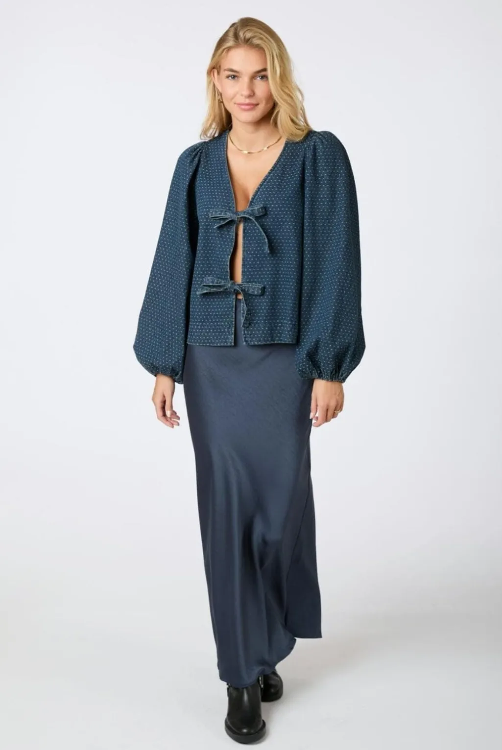 Silvi Overdyed Dot Blouse