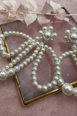 Sløjfe Ørering Med Perler