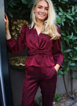 Tiki Ls Twist Blouse 22120