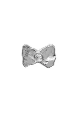 Tres Petit Bow Earring Silver