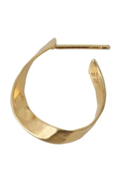 Twisted Hammered Creol Earring