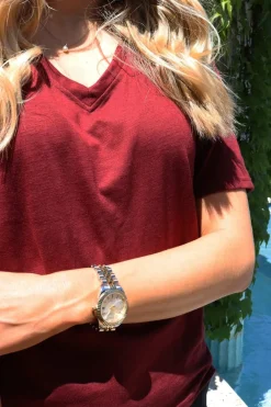 Ulla-Ss-Vneck-Tshirt 21675