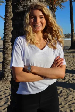 Ulla-Ss-Vneck-Tshirt 21675