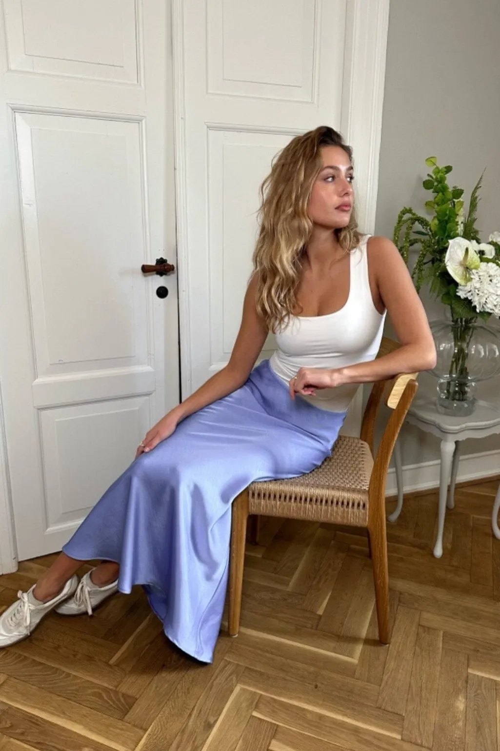 Vicky Heavy Sateen Skirt