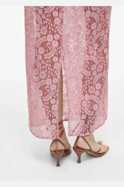 Vihibo Midi Lace Skirt