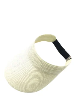 Visor Straw Elastic Hat