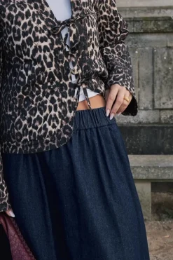 Yara Denim Long Skirt