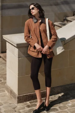 Yaskaia Ls Suede Leather Jacket