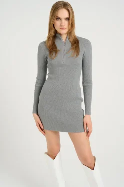 Yasmiagz Zipper Short Dress 10909820