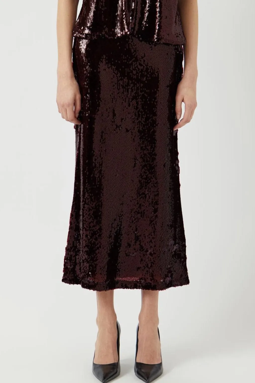 Yasroyalina Hmw Sequin Ankle Skirt -Show