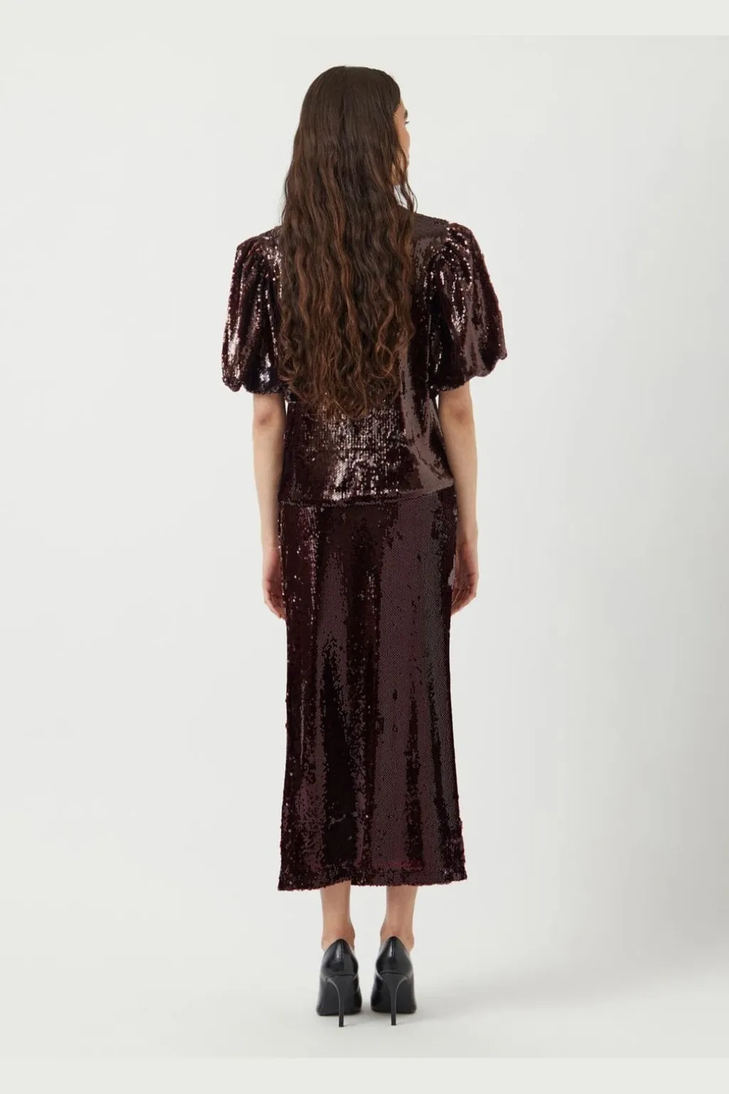 Yasroyalina Hmw Sequin Ankle Skirt -Show