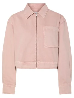 Yassun Ls Crop Denim Jacket Fest